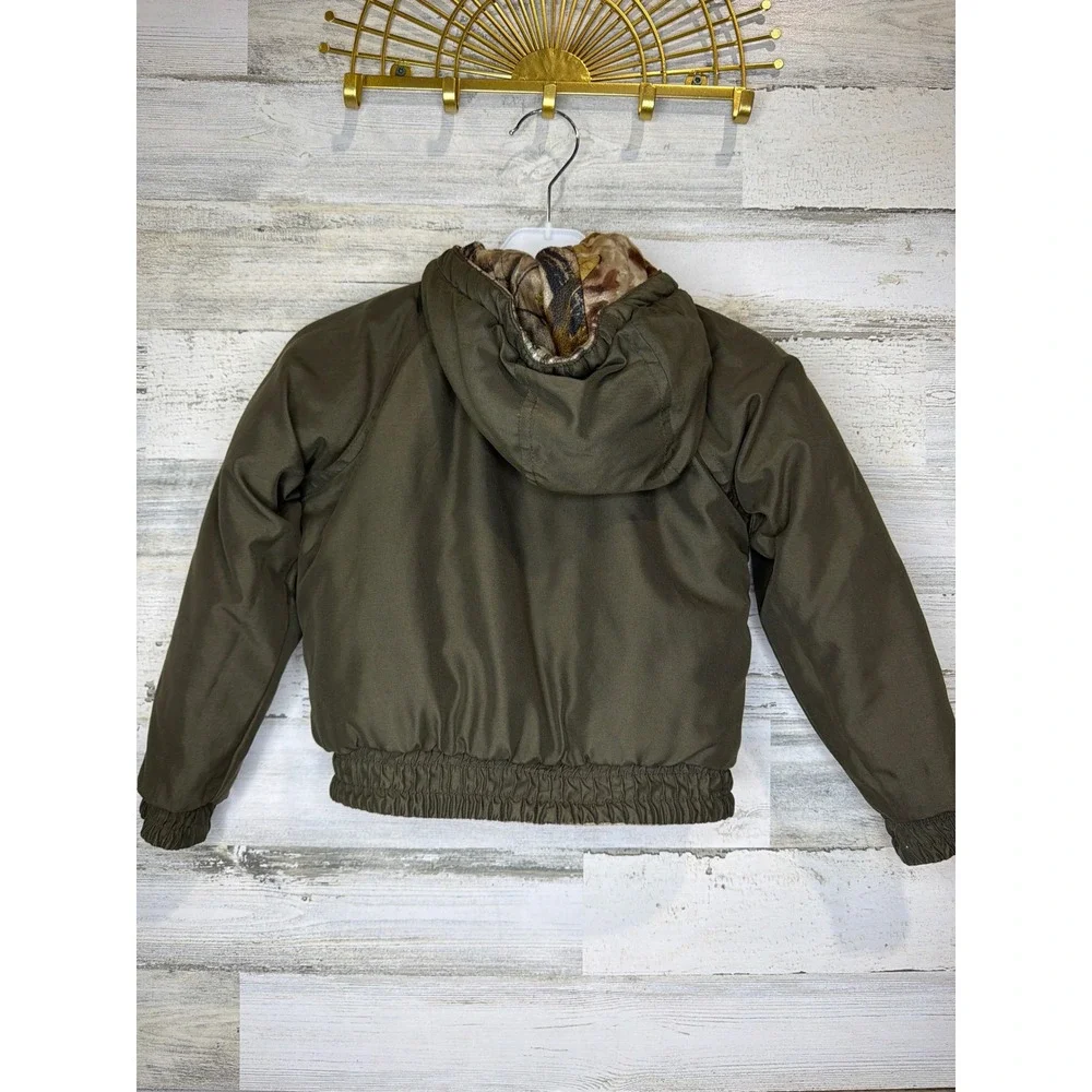 Remington Reversible Jacket Boys 4/5 Camo Real Tree Insulated Gorpcore EUC